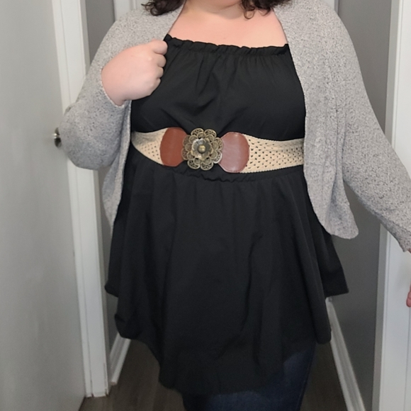 Taupe Batwing Cardigan - Picture 3 of 4